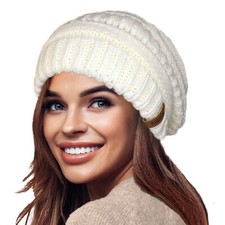 Slouch Knit Beanie Hat Warm