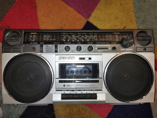 Vintage sharp gf5858 radio - vintage,