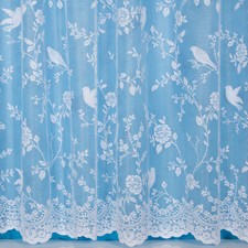 BIRDIE WHITE NET CURTAINS MADE