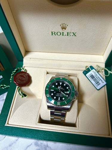 Rolex submariner green men - submariner, men's