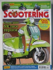 Scootering December 2015 Vespa SS90 NK replica Lambretta 600 with Honda power