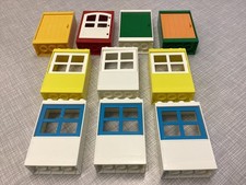 Large Selection of Duplo Compatable Doors x4 & Windows x6,  Bundle, V.G.C.