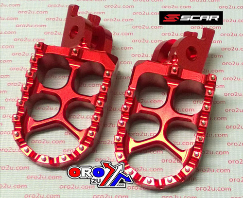 Alloy foot pegs - pegs, scar