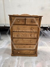 HANDMADE DIANA SOLID PINE 2+5 DRAWER CHEST IN MEDIUM OAK  (NOT FLATPACKED)