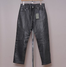 ALL SAINTS Leather Jeans Mens