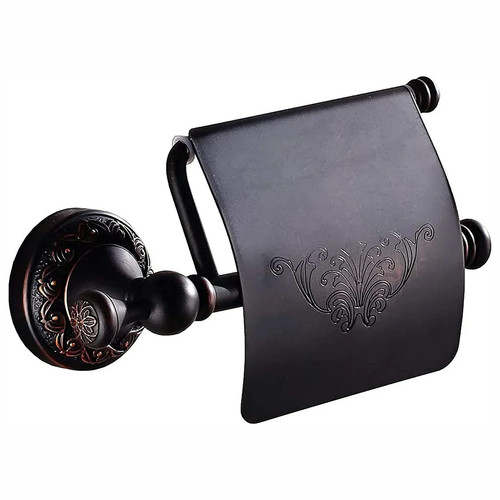 Black antique toilet roll - toilet,