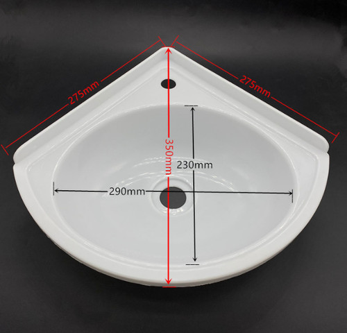 White plastic triangular wall - triangular,