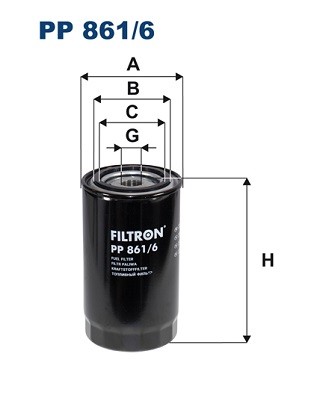 Fits filtron 861 fuel - filtron, pp