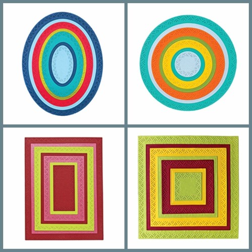 Circle rectangel frames metal - circle,