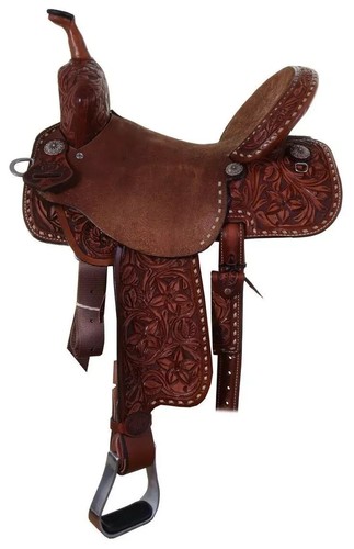 Horse saddle western barrel - horse,