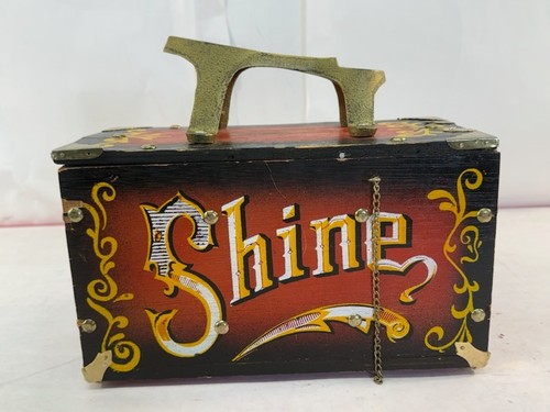 Vintage wood metal shoe - metal,