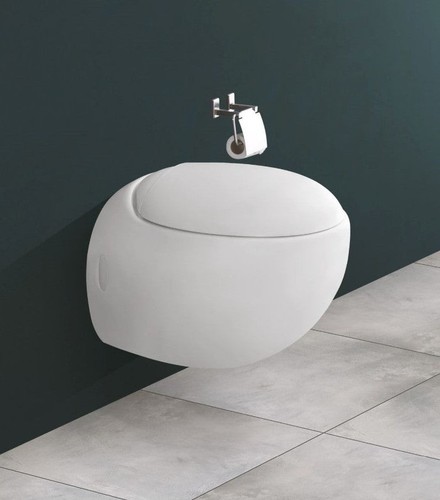 Celio white modern round wall - modern,