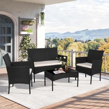 Rattan garden furniture - set, 4