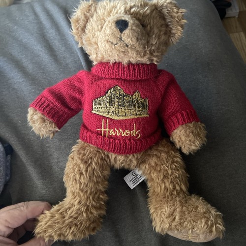 Harrods 12in brown plush teddy - 12in,
