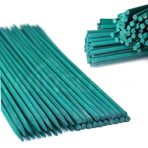 Green flower sticks - green,