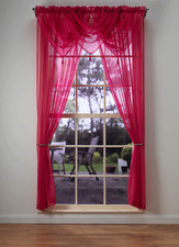 Plain Voile Curtain Panel and