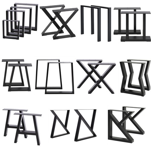 Pair industrial metal table - metal,