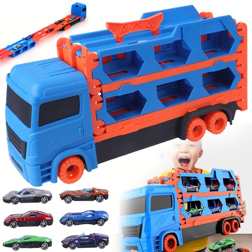 Transport truck toys - truck, cars