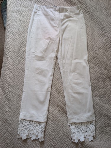 Robel white cropped trausers - robel,