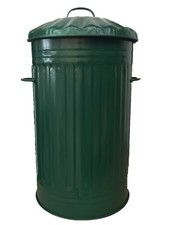 45L METAL GREEN BIN, WASTE