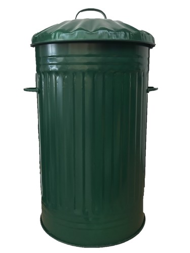 45l metal green bin waste - metal,