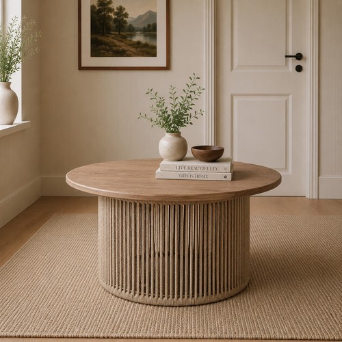 Round rope design coffee - round,