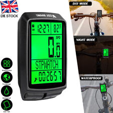 Waterproof Digital LCD Cycle Computer Bicycle Bike Odometer Speedometer Cycling