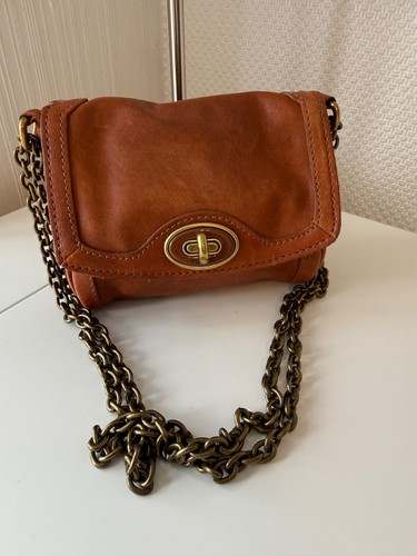 Fossil tan leather chain - , strap