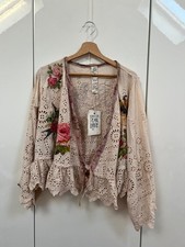 Magnolia Pearl Eyelet Lise Lotte Piano Shawl Jacket.  Multicoloured.  One Size.