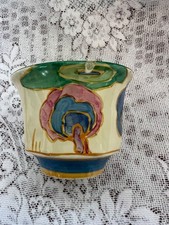 CLARICE CLIFF FANTASQUE OASIS SUGAR BOWL 1933 AS FOUND