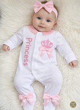 Romany Babygrow Lace Collar