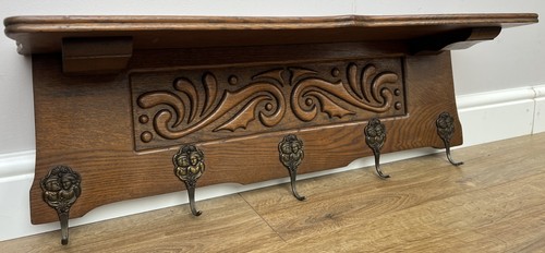 Coat rack vintage french oak - vintage,