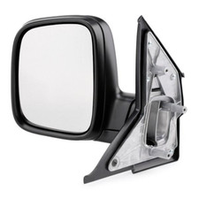VW Transporter T5 2003-2010 Black Manual Door Wing Mirror Passenger Side Left