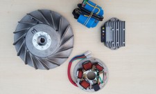  FOR Vespa125150 200 PX PE LML Kickstart 12V Flywheel Stator Regulator CDI Kit 