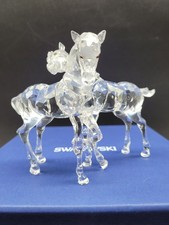 Swarovski Animals Pair Of Foals 627637 Box and Certificate Excellent Condition