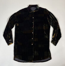 Women’s Size 10 Vintage Georgina von Etzdorf Silky Velvet Shirt Made In England