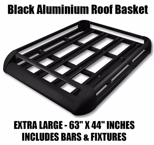Black roof rack fits pajero - roof,