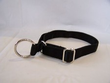 Cushion web alaskan style semi-slip dog collar nickel husky sled dog malamute