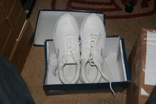 MENS SLAZENGER RUNNING TRAINERS SHOES WHITE SIZE 10 44 TENNIS JOGGING TRAINING