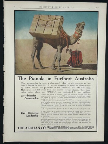 Magazine 1910 aeolian - magazine, ad*
