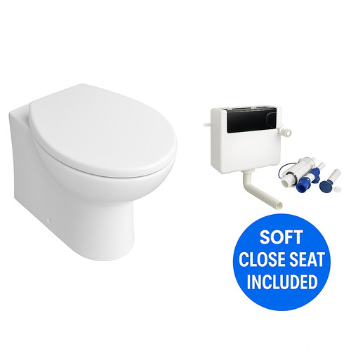 Back wall toilet pan btw - back,