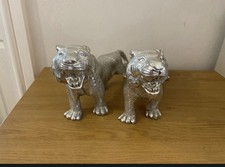 Pair Of Zinc Metal Bengal