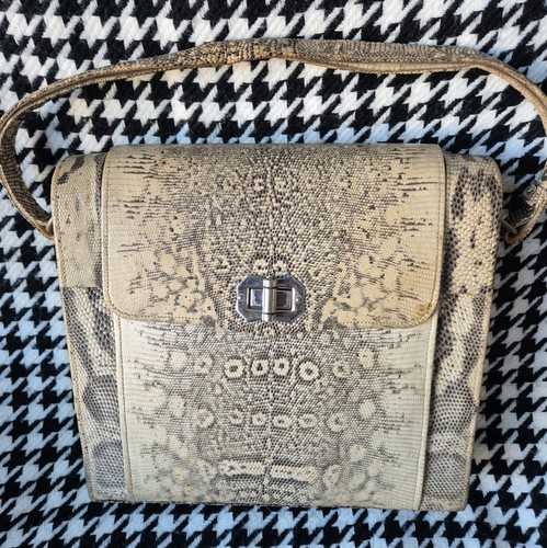 Vintage brown leather snake - vintage, &