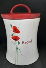 Dunelm Ceramic Poppy Bread Bin