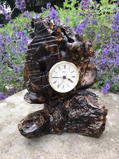 Wooden table Clock Made Out Of