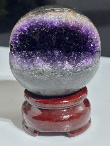 189g amethyst crystal - crystal, ball