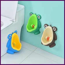 Cute Frog Potty Training Urinal Boy With Fun Aiming Target, Toilet Urinal