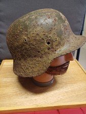 Authentic German Stahlhelm Helmet Shell 1935 M35 - WW2 - Raw Excavation