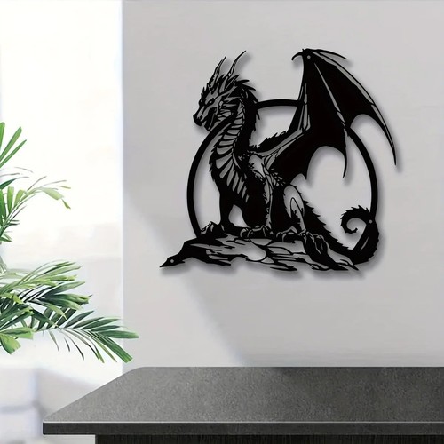 Metal dragon wall art - metal,