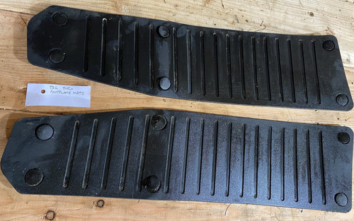 Pair rubber foot mats - pair,